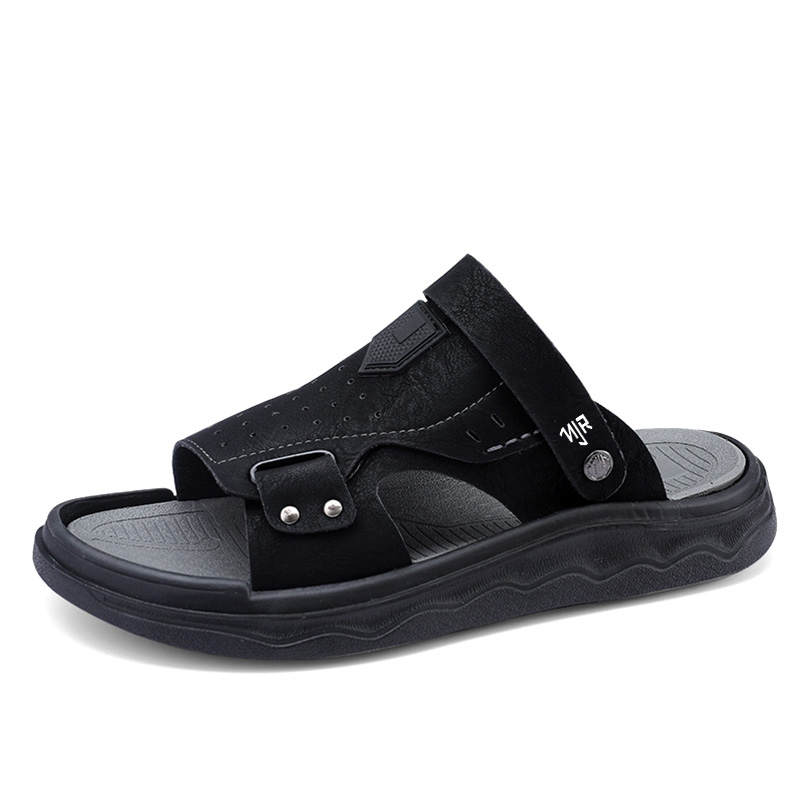 NANJIREN Beach Sandals Men's Black/Gray