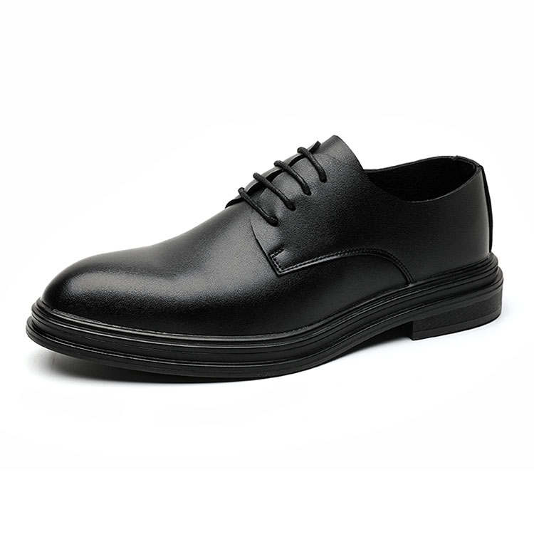 KAQIAODI Microfiber Leather Dress Shoes Men's Black