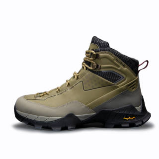 AOLUN Cushioning Slip Resistant Short Outdoor Boots Men's Yellow Leaf Yellow