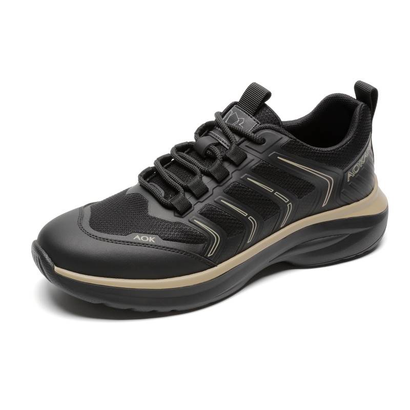 AOKANG Fabric Casual Shoes Men's Black