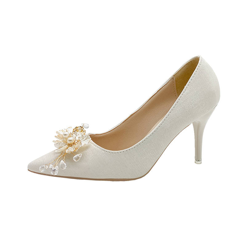 Imono Suede Slim Heel High Heels 6CM Women's