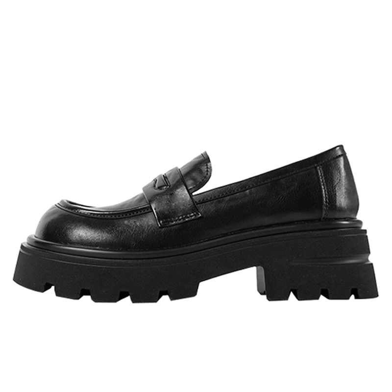 MIAOLV Cow Split Leather Loafers 5.5cm Women's