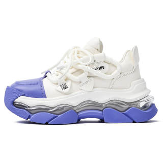 VINYVIOLA Cushioning Abrasion Resistant Height Increasing Low top Chunky Sneakers Women's