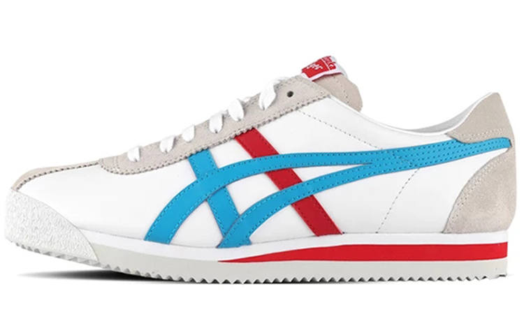 Onitsuka Tiger Corsair Slip Resistant Abrasion Resistant Low top Casual Shoes Men's Red White Blue