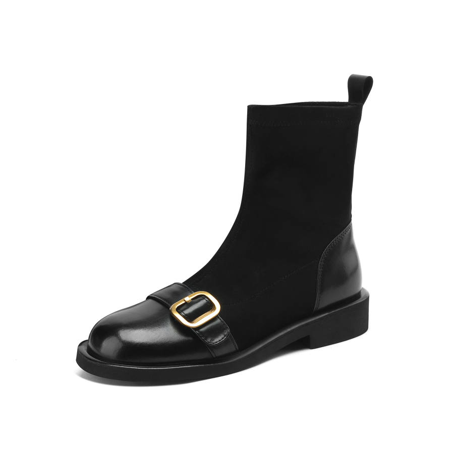 DAPHNE DAPHNE Ankle Boots Women's Khaki Unlined/Black Unlined