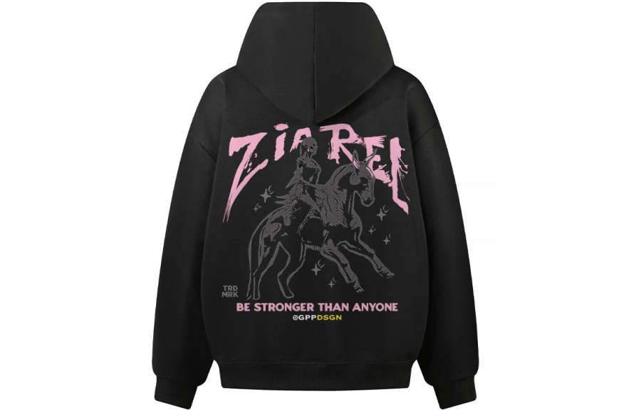 ZIAREL Sweatshirts Unisex Hooded Moderate Heavyweight
