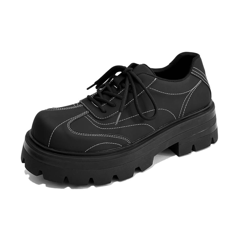 IZEIZIG IZEIZIG Microfiber Leather Casual Shoes Men's Black