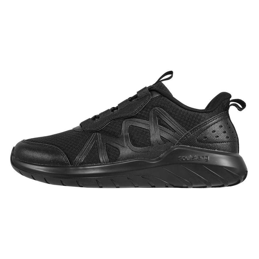 SOULSFENG Low top Casual Shoes Unisex Black