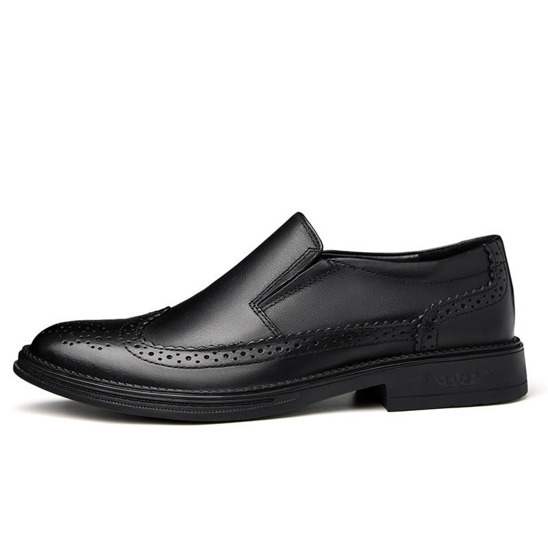 GONGNIULEITING Top Grain Cow Leather Casual Shoes Men's