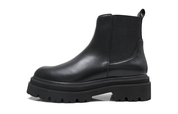 MINNETONKA Pu Short Chelsea Boots Women's Black