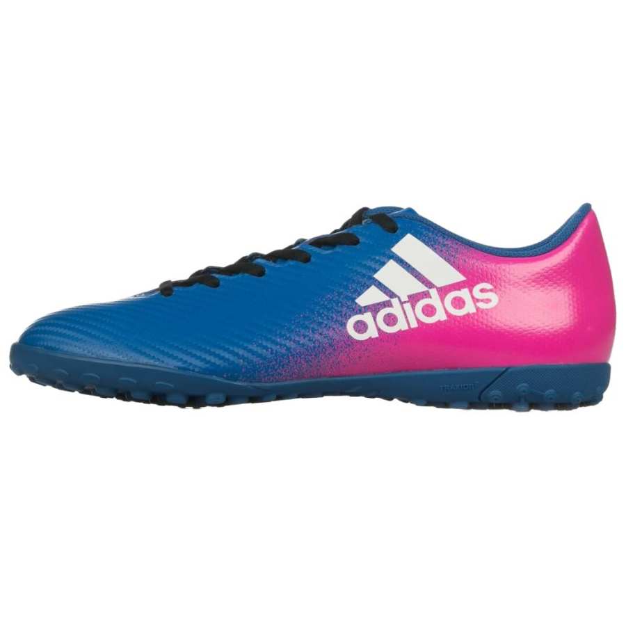Adidas Adidas X 16.4 TF Turf Slip Resistant Abrasion Resistant Slip Resistant Abrasion Resistant Soccer Shoes Men's Blue Pink