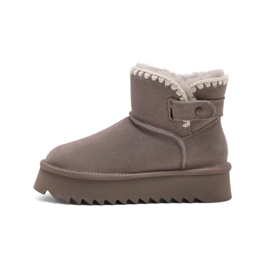 BELLE BELLE Cow Split Leather Abrasion Resistant Height Increasing Slip Resistant