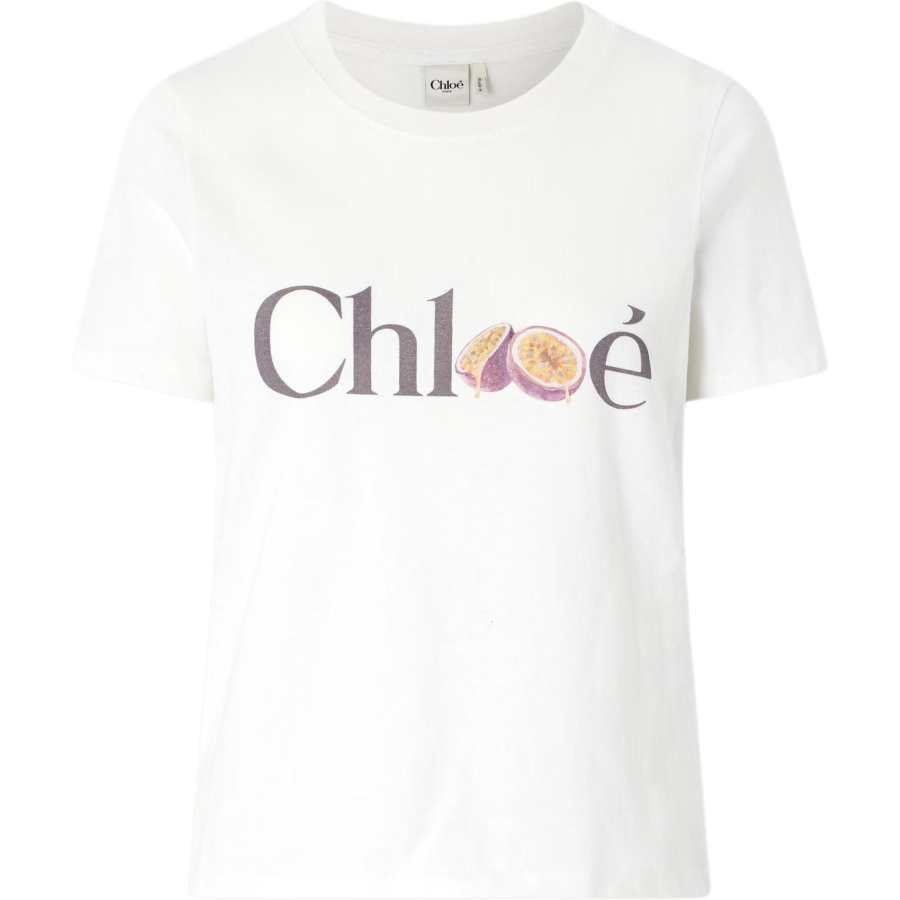 Chloé Chloé Logo Printed Crewneck T-Shirt
