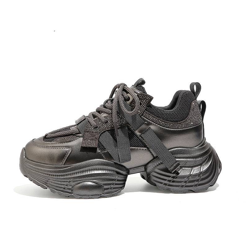 DAPHNE Synthetic Leather Abrasion Resistant Abrasion Resistant Low top Chunky Sneakers Women's