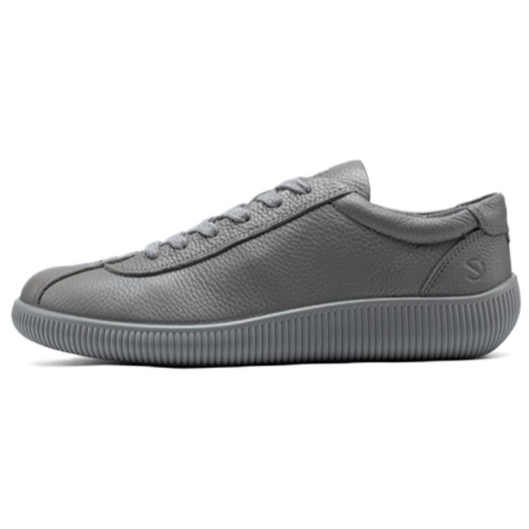 Ecco Cow Leather Low top Casual Shoes Men's Gray