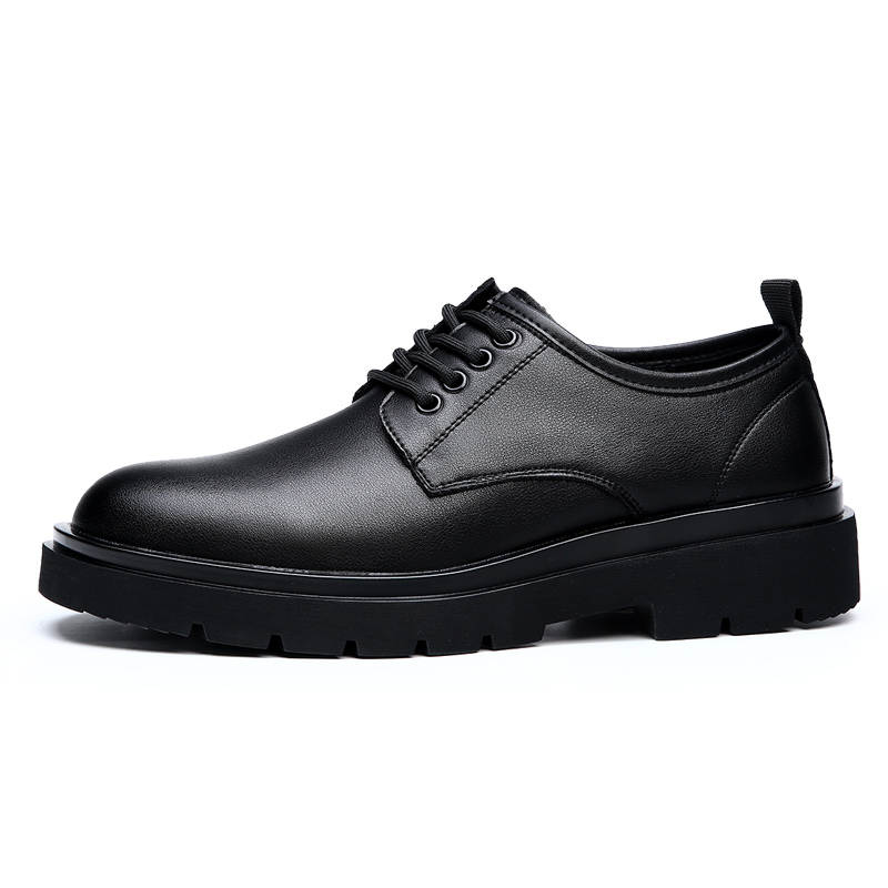 CAOZE Cow Leather Casual Shoes Men's Black