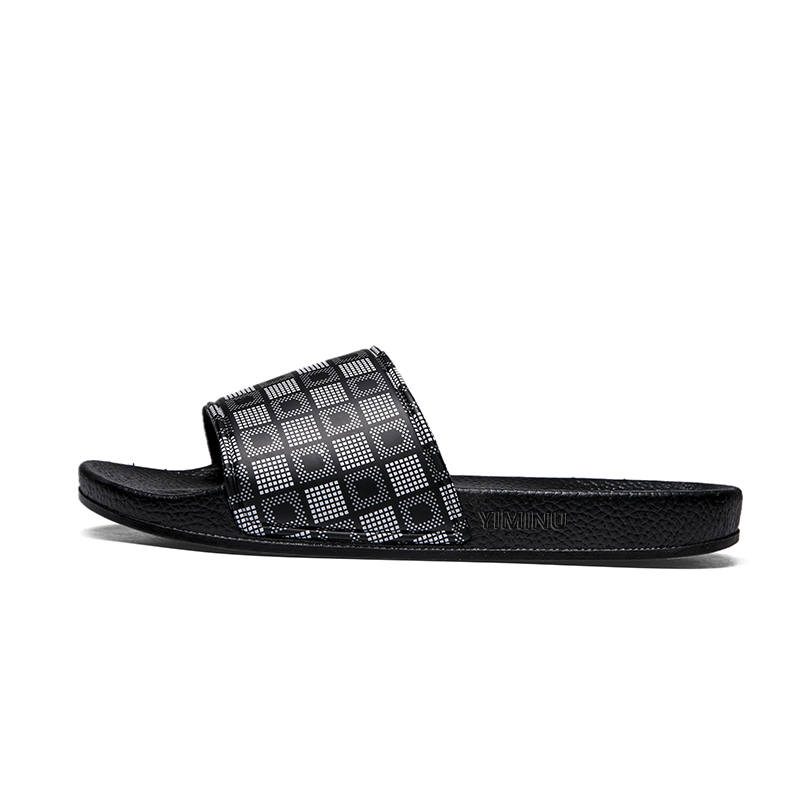 YIMINU Rubber Odor Resistant Abrasion Resistant Odor Resistant, Abrasion Resistant Slide Slippers Men's