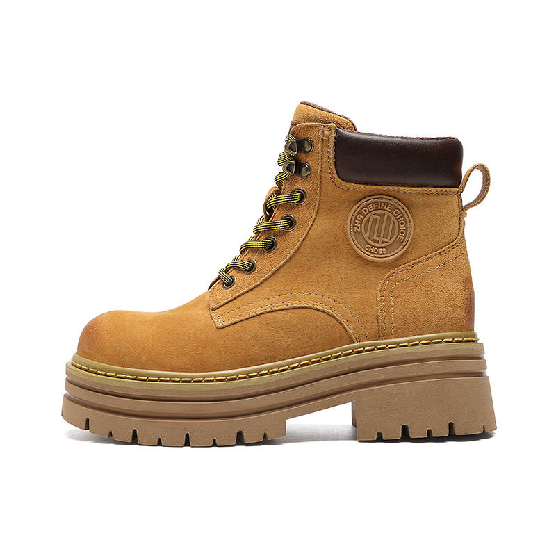 ZHR Combat Boots 5.5cm Women's Yellow