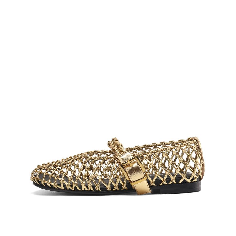 Rosa Bianca Sheepskin Mary Jane Shoes Women's