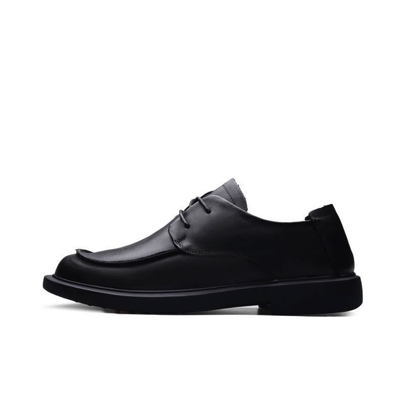 PARDASAUL Casual Leather Shoes Men's Low Top Black/Apricot