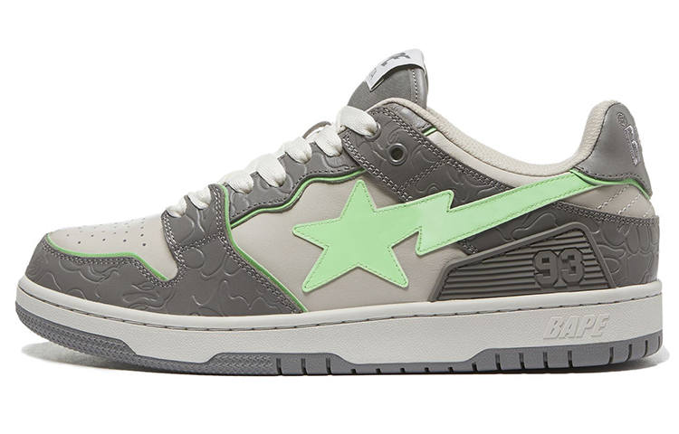 A BATHING APE BAPE A BATHING APE Bape SK8 Sta Grey Green