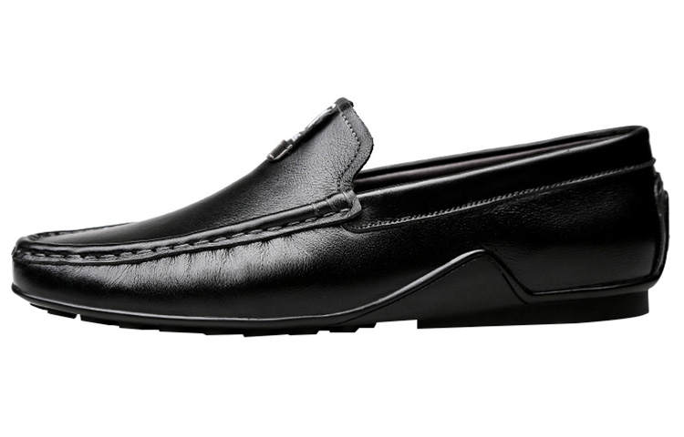 CKVUSAMG Top Grain Cow Leather Gommino Loafers Unisex