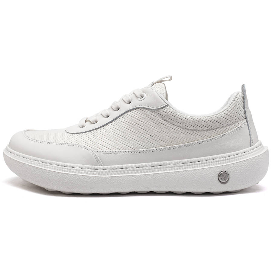 15 MINS Top Grain Cow Leather Low top Casual Shoes Men's