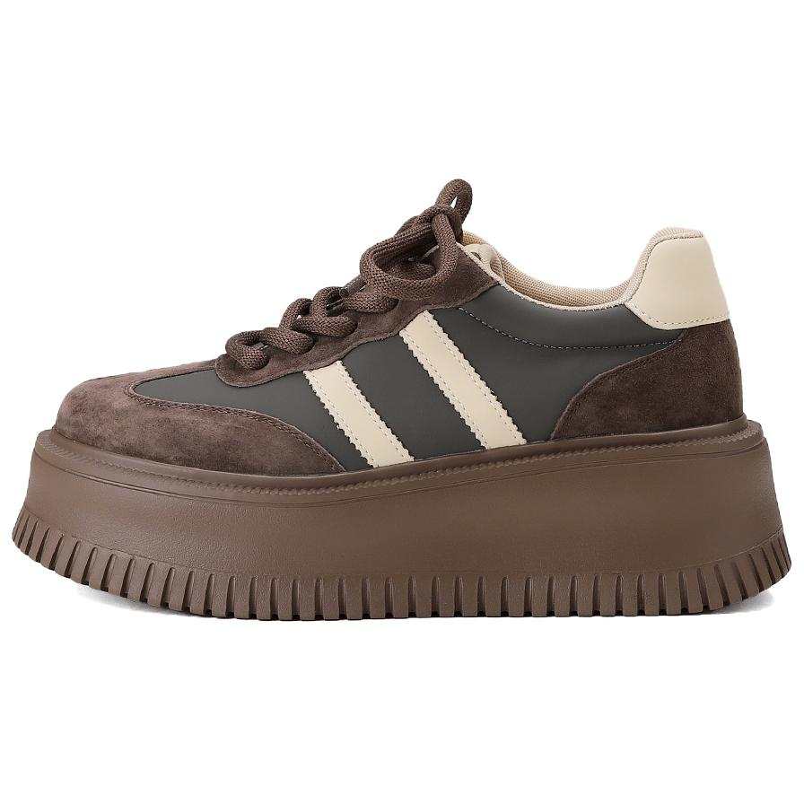 GOLDLION Pigskin Low top Skateboard Shoes Women's