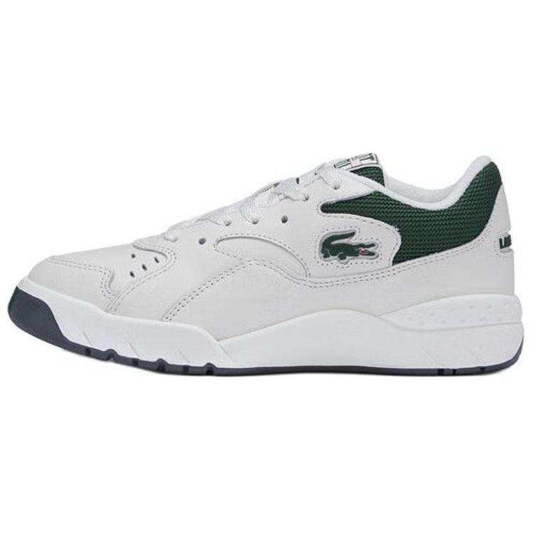 LACOSTE Cow Leather Low top Casual Shoes Women's Ecru