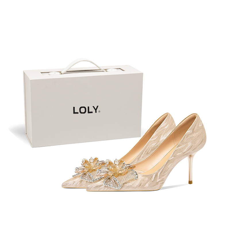 LOLY LOLY High Heels Women's Gold Box