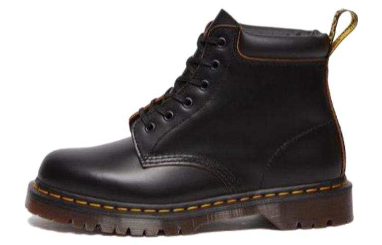 Dr.Martens Dr.Martens Leather Short Combat Boots Unisex Black
