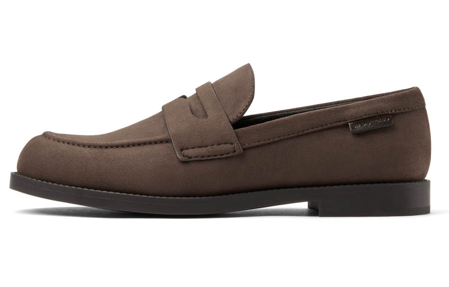 CHARLES&KEITH Small Ck PU, Textile Loafers 2cm Women's