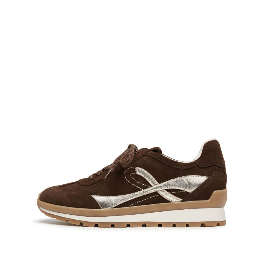 Staccato Matcha Latte Cow Leather Low top Casual Shoes Women's