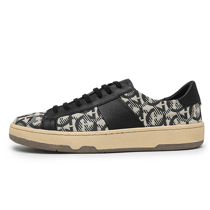 ENRICO COVERI Top Grain Cow Leather Lightweight Low top Casual Shoes Men's