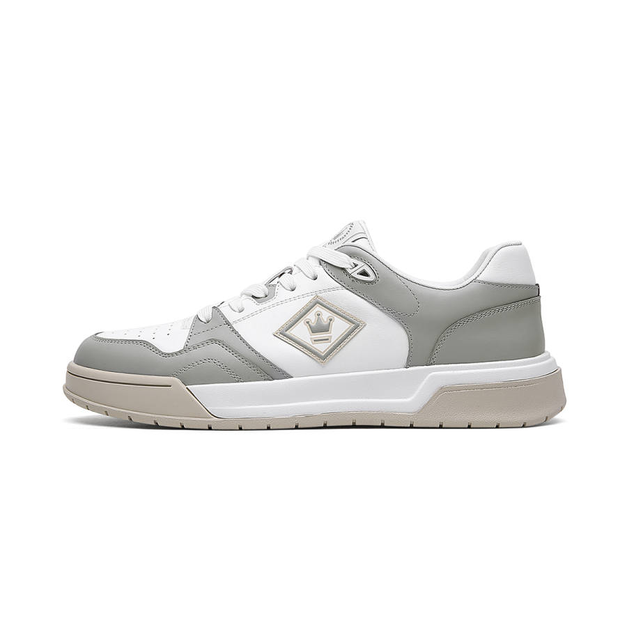 CROWN Cow Leather Cushioning Low top Casual Shoes Men's