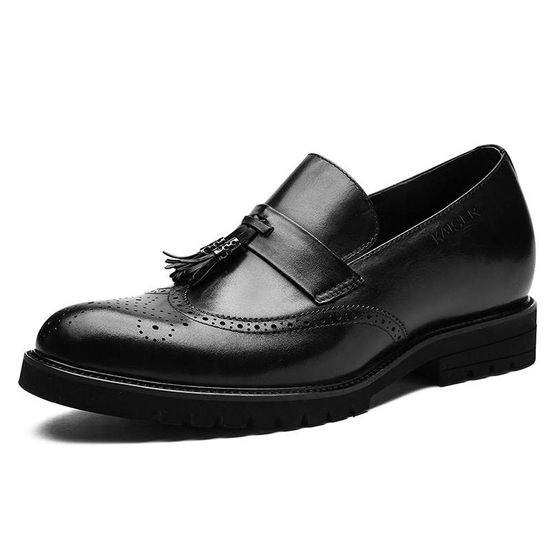 KAISER Cow Leather Casual Shoes Men's Black