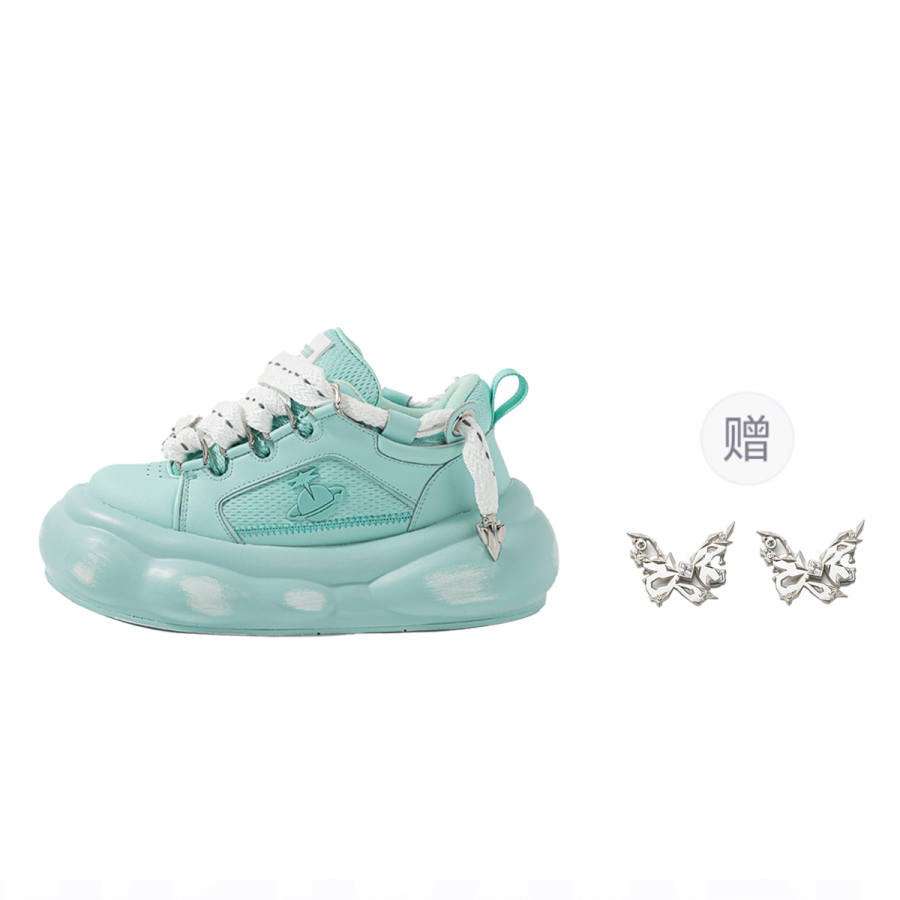 OmniPlanet Pu Low top Casual Shoes 7cm Unisex Light Green