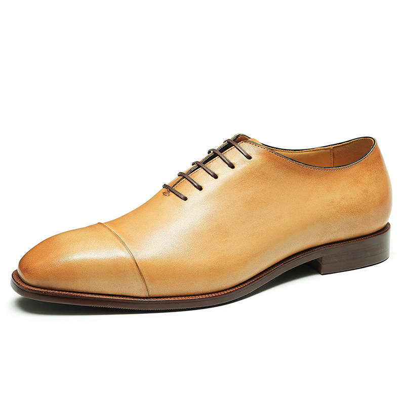 ASTON M.JAZZ Dress Shoes Men's Low Top Black/Earth Yellow
