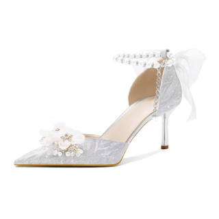 FHPTM Slim Heel High Heels Women's Silver