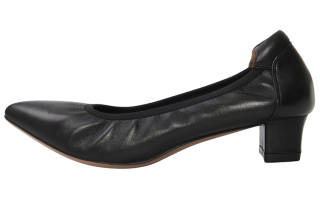 Wayne Flex Wayne Fle Sheepskin Chunky Heel High Heels 3.3cm Women's