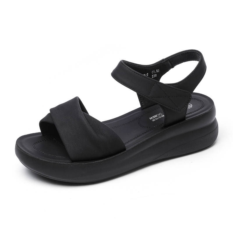 XINNUO Beach Sandals Women's Black/Ecru/Apricot/Burgundy/Khaki