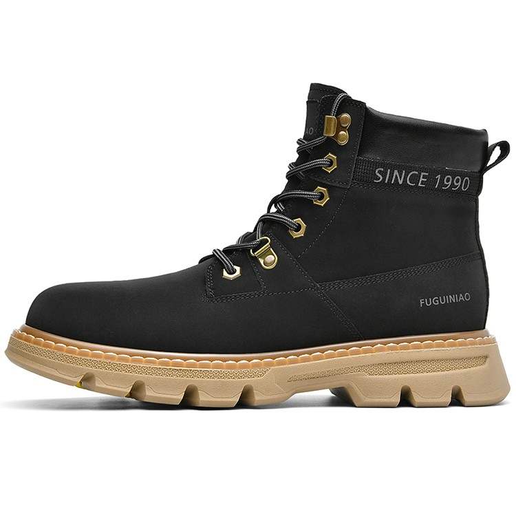Rich birds Rich birds Microfiber Leather Short Combat Boots Men's Black