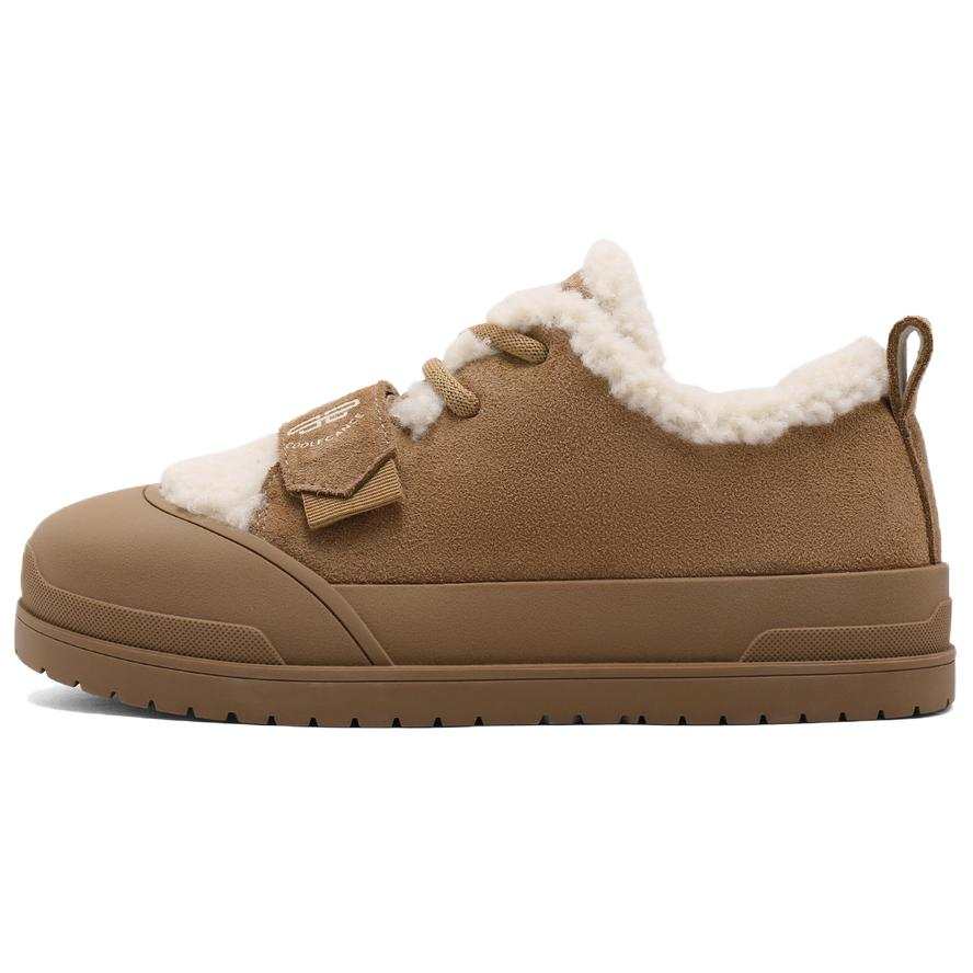 BELLE Cow Split Leather Thermal Short Snow Boots Women's