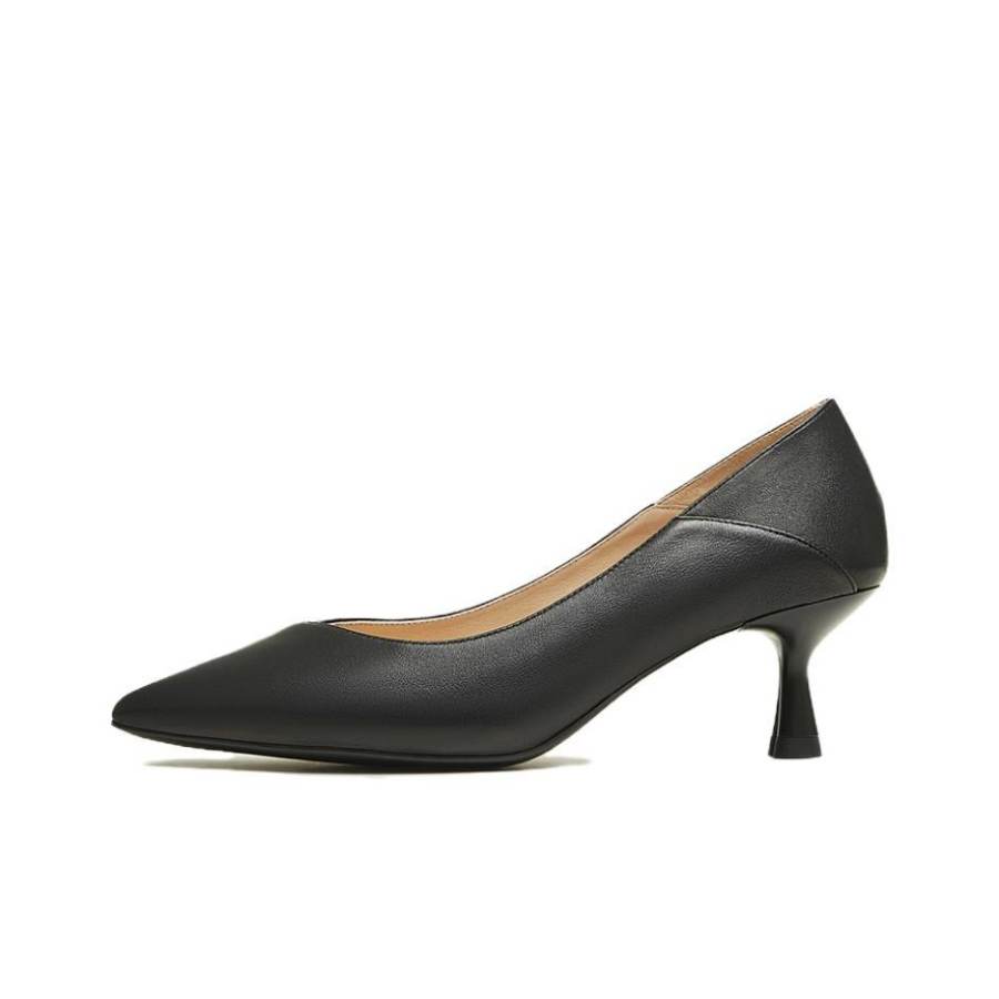 Tata Sheepskin Chunky Heel High Heels 8cm Women's
