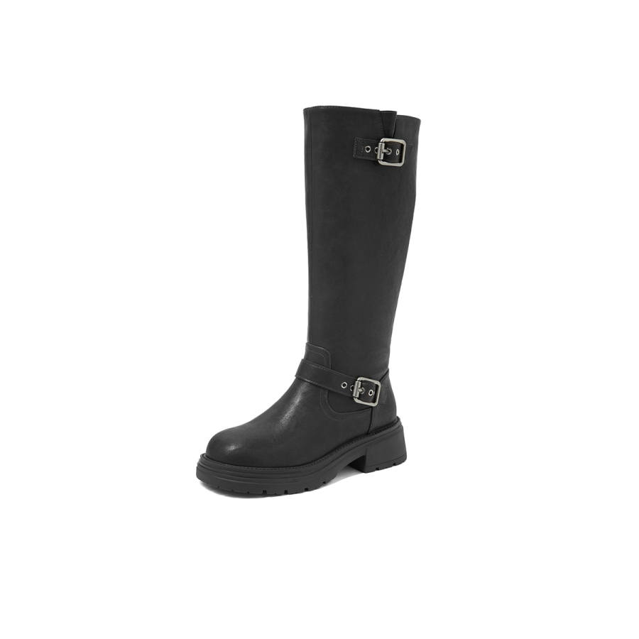 COMELY COMELY Knee High Boots Women's Black/Coffee