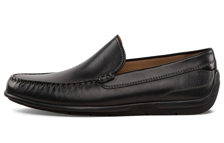 Ecco MOC 2.0 Top Grain Cow Leather Dress Shoes Men's Black