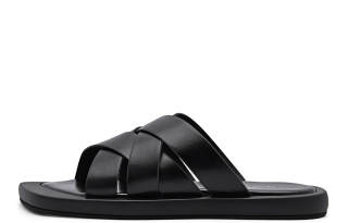 PEDRO Slide Slippers Women's Black/Beige/Purple