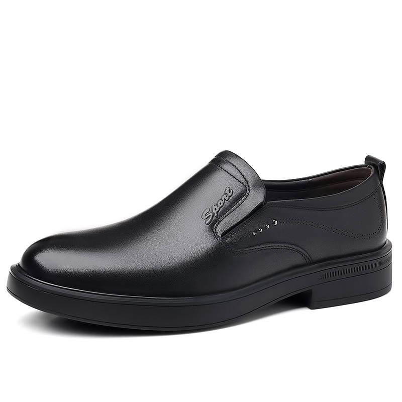LUOMAIKE Cow Leather Dress Shoes Men's Black