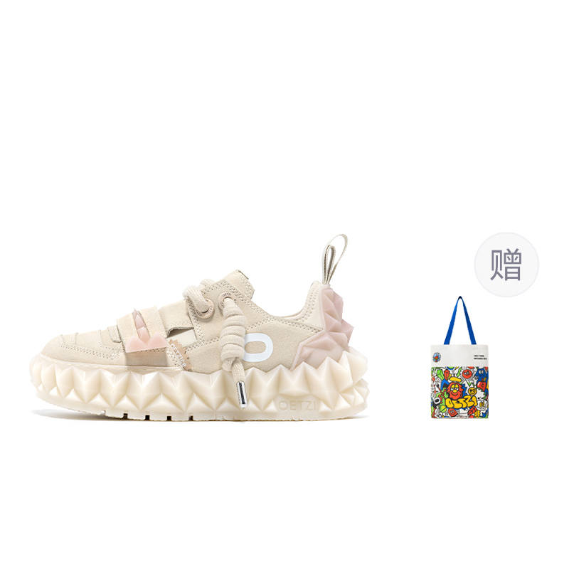 OETZI 6 Skateboard Shoes Unisex Low Top Apricot