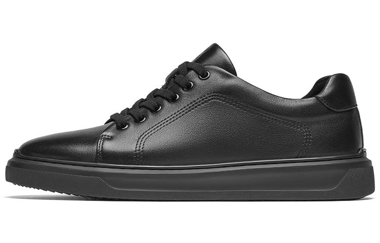 ROBERTA DI CAMERINO Cow Leather Slip Resistant Abrasion Resistant Low top Skateboard Shoes Men's Black